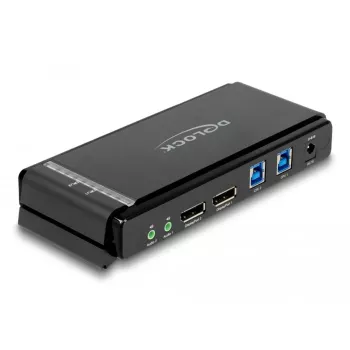 KVM prepínač DeLOCK DisplayPort 1.4 8K 60Hz USB Audio