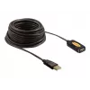 USB kábel DeLOCK 82446 USB 2.0 10m čierny