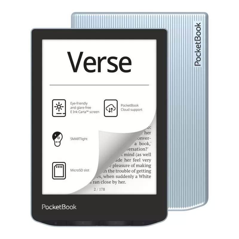 PocketBook Verse Reader (629) svetlomodrý