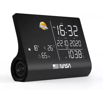Nasa WSP1300 Black meteorologická stanica/reproduktor BT