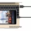 USB-C na USB-A dátový a nabíjací kábel Unitek C14067BK 1,5 m, čierny, konektor USB-C na konektor USB-A