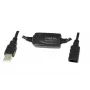 USB kábel LogiLink 15M USB 2.0 M/F čierny
