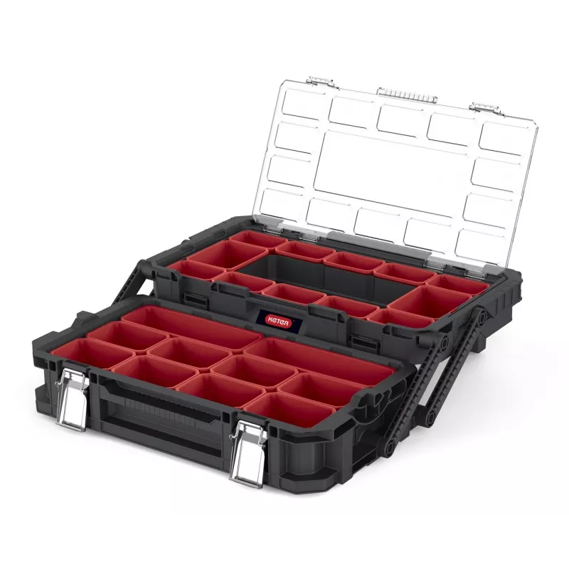 Keter Organizér Connect Cantilever 22 14L /čierny/ červený