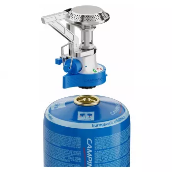 Kempingový varič na kvapalné palivo Campingaz 2227139 — jednohorákový, zemný plyn, 240 g, výška 60 mm, priemer 10 cm