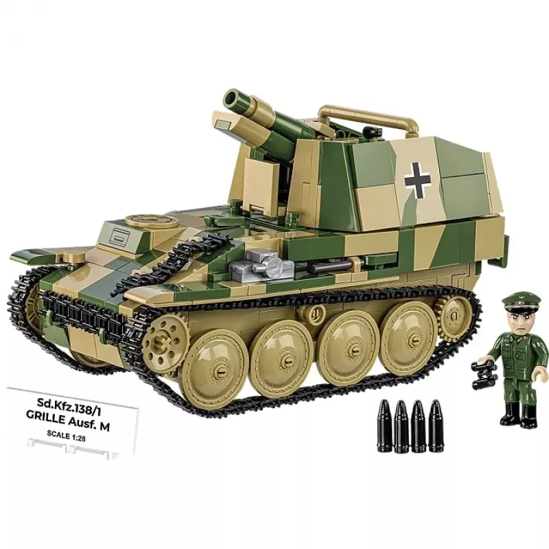 Stavebnica Konštrukčná Cobi SD.KFZ.138/1 Grille, 720 dielov, výstavný model