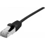 Dexlan sieťový kábel 858736 čierny 0,5 m Cat6a S/FTP RJ-45