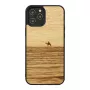 Puzdro na telefón Man and Wood pre iPhone 12 / 12 Pro — terra čierna