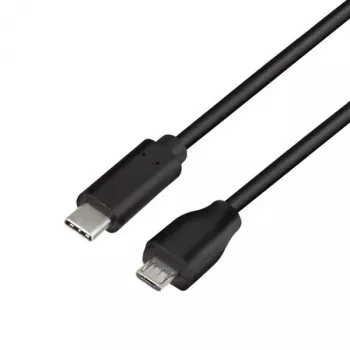 Logilink - USB kábel - USB 2.0 Type-C (M) na Micro-USB 2.0 (M) - USB 2.0 - 15 V - 3 A - 1 m - čierny (CU0197)