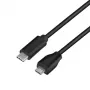 Logilink - USB kábel - USB 2.0 Type-C (M) na Micro-USB 2.0 (M) - USB 2.0 - 15 V - 3 A - 1 m - čierny (CU0197)