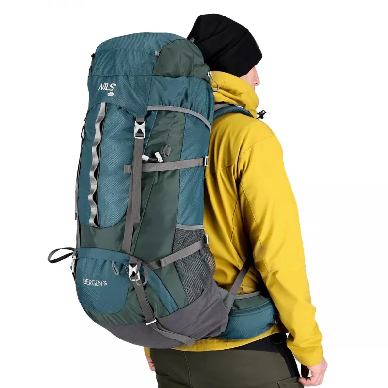 NILS Camp NC1949 Bergen 65L turistický batoh – zelená