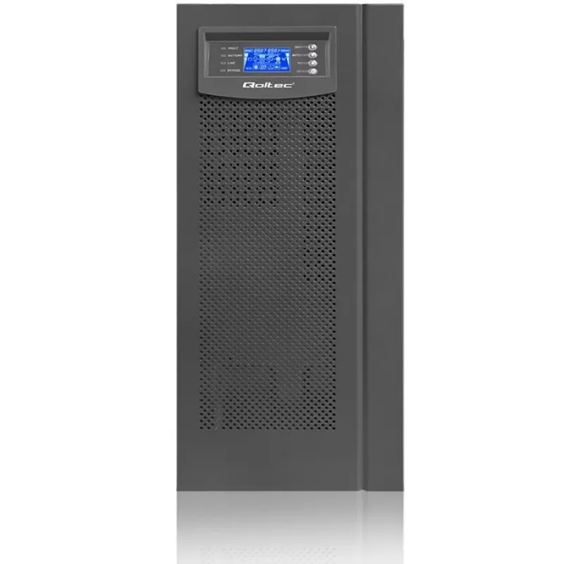 Qoltec 53982 online UPS s čistým sínusovým výstupom, 6 kVA / 4,8 kW, LCD, USB