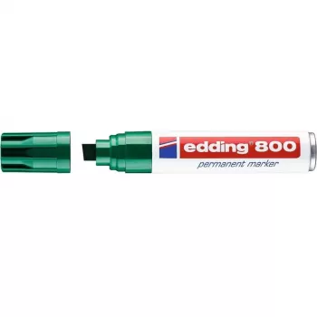 Permanentný marker Edding 800 dlátový hrot zelený