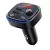 FM vysielač VAKOSS TC-B439K Bluetooth USB, 87,5–108 MHz, prehrávanie microSD/USB, 5V/3,1A výstup, RGB displej