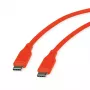 ROLINE USB 2.0 kábel C-C ST/ST silikón 60W 1m oranžový – kábel – digitálne/dáta (11.02.9124)