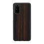 Puzdro na smartfón Man and Wood Galaxy S20 Ebony čierna — ochranné puzdro pre Samsung Galaxy S20