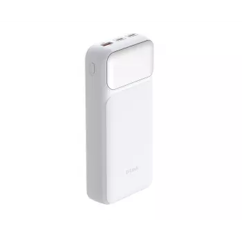 Powerbanka D-Link DPP-201 — 20000 mAh, 1× USB-A, 2× USB-C, biela