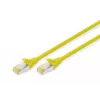 Sieťový kábel Digitus CAT 6A S/FTP RJ-45 Cat6a 7m žltý