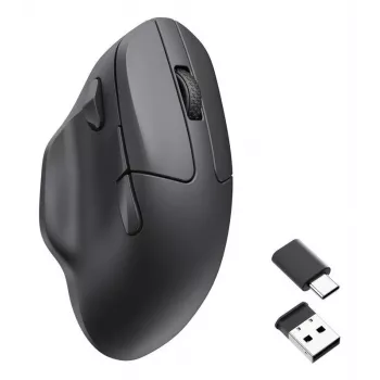 Bezdrôtová myš Keychron M7 8K čierna — kompaktný ergonomický dizajn, nabíjateľná