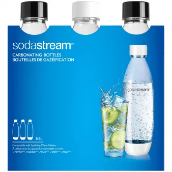 Karbonizačná fľaša SodaStream 2260748 3 kusy (poškodený obal)