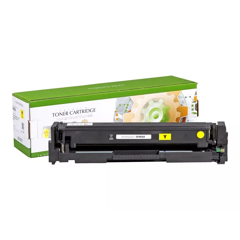 STATIC toner kompatibilný s HP CF402X žltý vysokokapacitný kompatibilný 2 300 strán