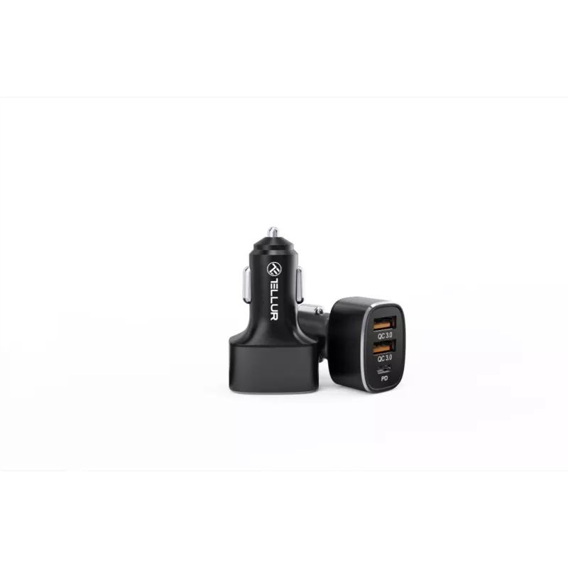Auto nabíjačka Tellur FCC9 56W 9A — USB auto napájací zdroj, 56W celkový výkon, 9A max.