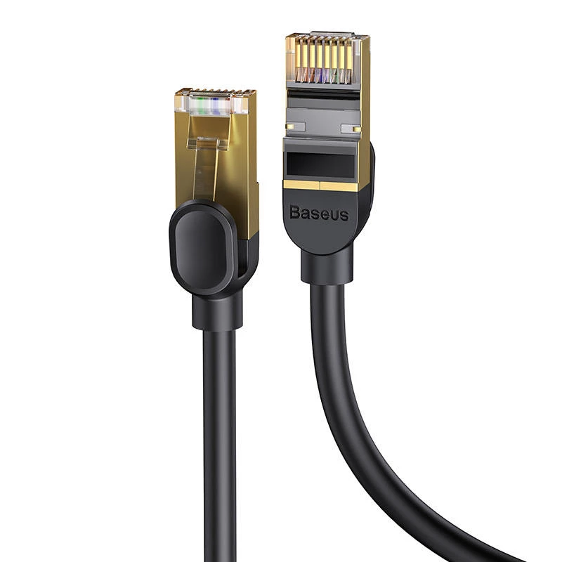 Baseus Ethernet RJ45, 10Gbps, 1m sieťový kábel (čierny)