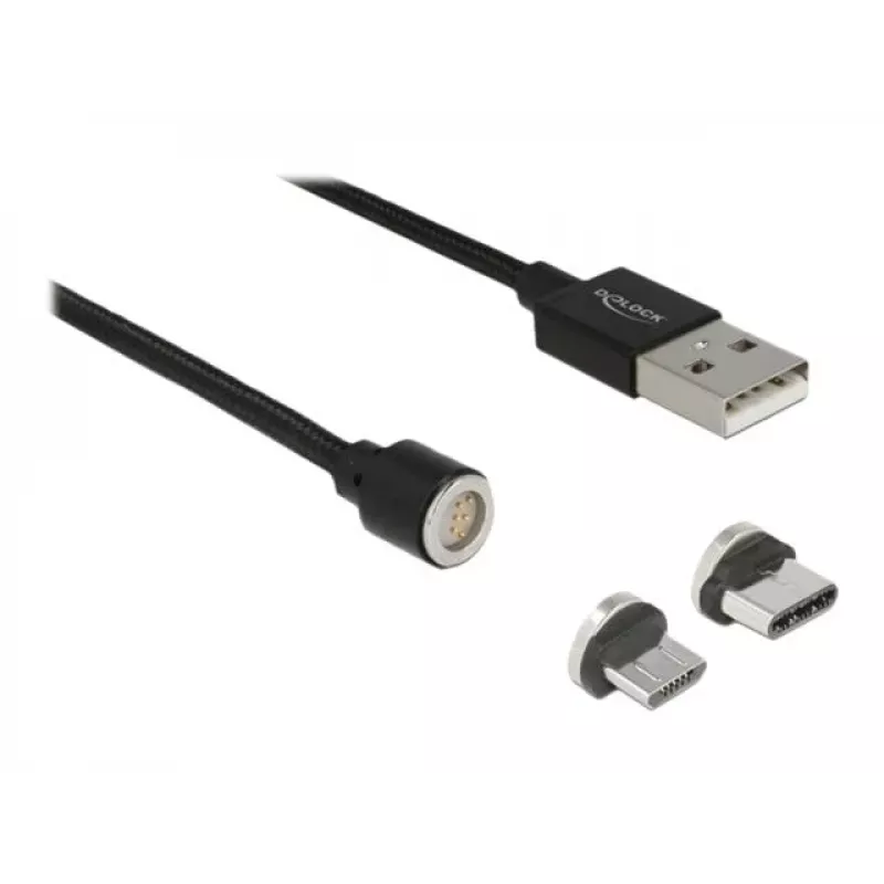 USB kábel DeLOCK 85723 USB 2.0 1,1 m USB A USB C/Micro-USB B čierny