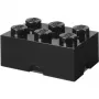 LEGO Storage Brick 6, úložná krabica čierna