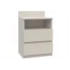 Nočný stolík Top e shop Malwa s 2 zásuvkami, 40×32×59 cm, prevedenie kašmír