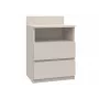 Nočný stolík Top e shop Malwa s 2 zásuvkami, 40×32×59 cm, prevedenie kašmír