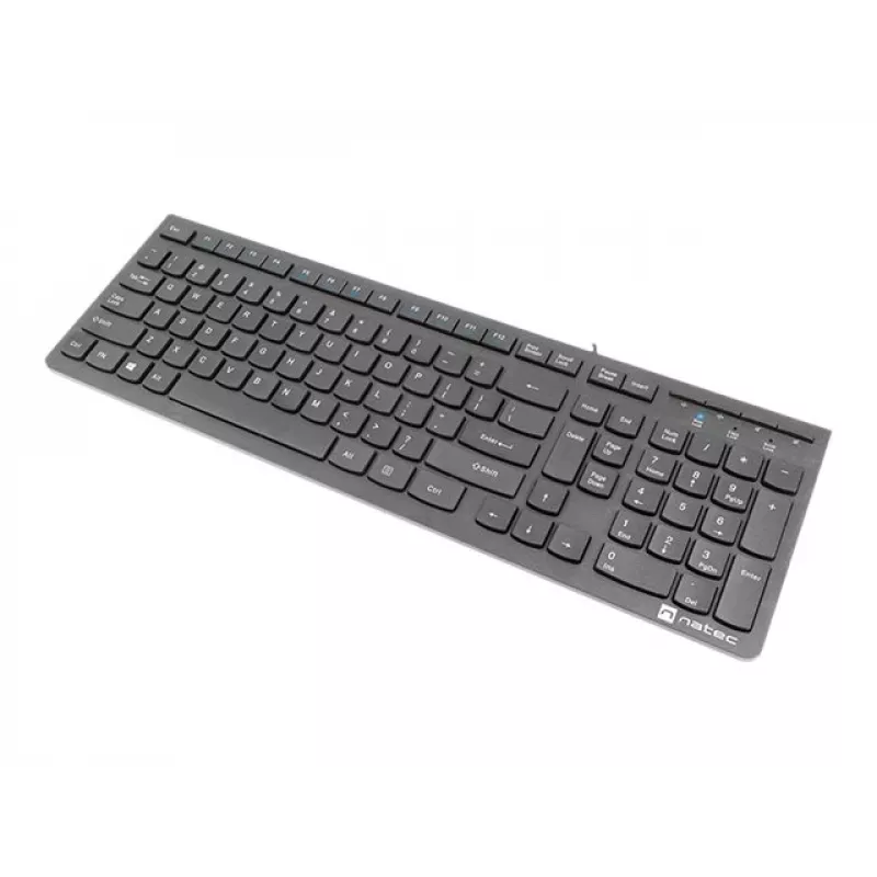 Natec Discus 2 - klávesnica - QWERTY - US - čierna - klávesnica - US-angličtina - čierna
