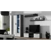 Cama TV stojan SOHO 140 sivý/biely lesklý