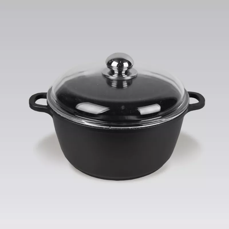 Maestro MR-4616C hrniec s pokrievkou 16 cm 1 l čierny