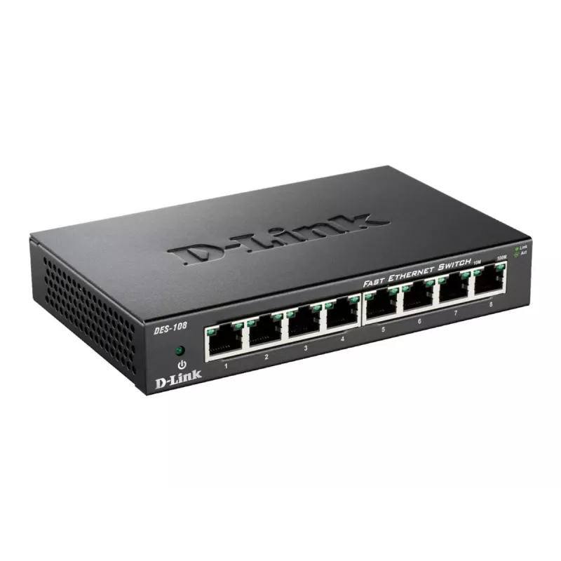 D-Link DES-108 čierny