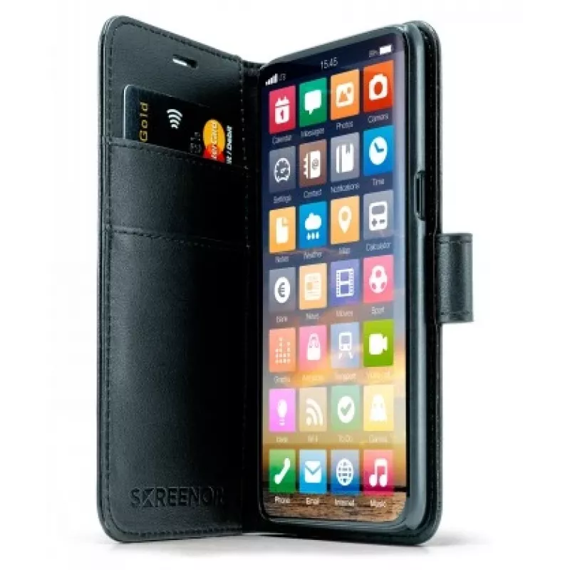 Screenor 27987SN SMART flip puzdro pre Google Pixel 9A, čierne