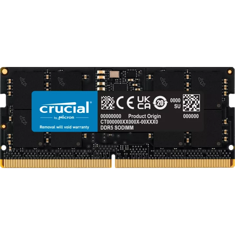 Crucial - DDR5 - modul - 16 GB - SO DIMM 262-PIN - 5600 MHz / PC5-44800 CL46 1,1 V non-ECC
