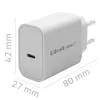 QOLTEC Super Quick PD nabíjačka 20W USB-C (5V/12V) – prenosná rýchlonabíjačka