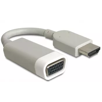 Video káblový adaptér DeLOCK 65469 VGA D-Sub na HDMI typ A biely