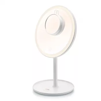 Voľne stojace LED make-up zrkadlo ETA Fenité okrúhle 20 cm, dotykové ovládanie, USB, integrovaná LiPo batéria