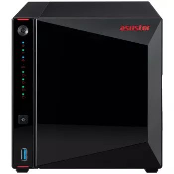 ASUSTOR Nimbustor 4 AS5304T - NAS server - 4 pozície - SATA 6Gb/s - RAID 0, 1, 5, 6, 10, JBOD - RAM 4GB - 2,5 Gigabit Ethernet - iSCSI podpora (90-AS5304T00-MD30)