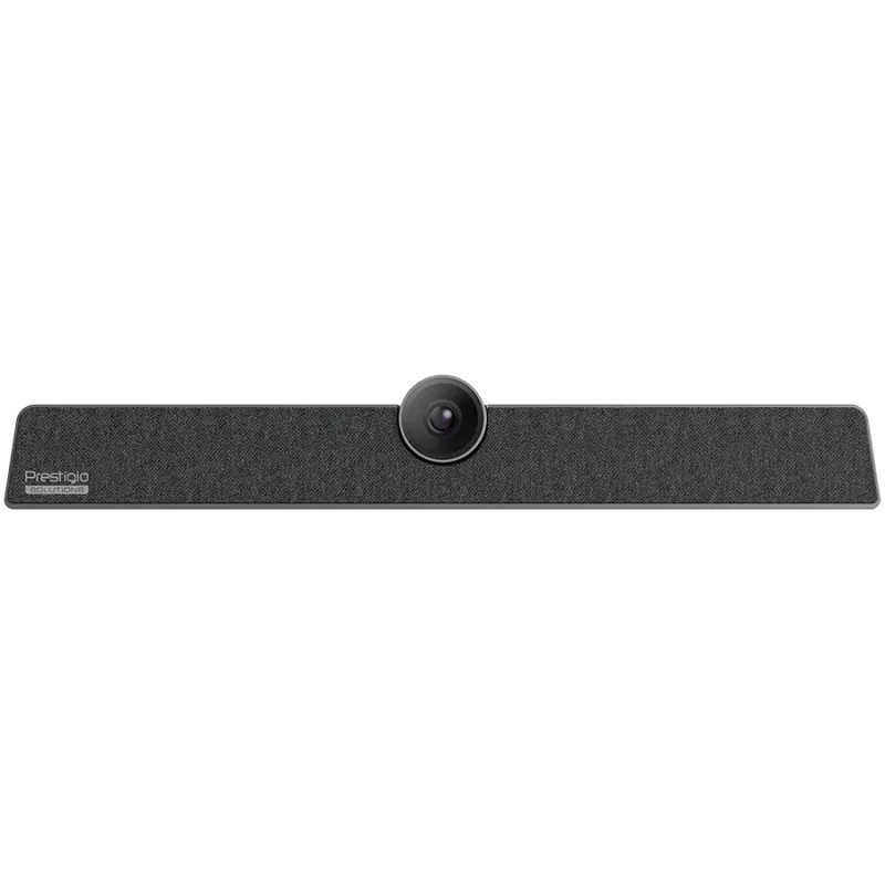Prestigio Solutions Alpha kolaboračná lišta pre videokonferencie, UHD 12 MP, 6 mikrofónov, dosah 8 m, USB-C/AUX