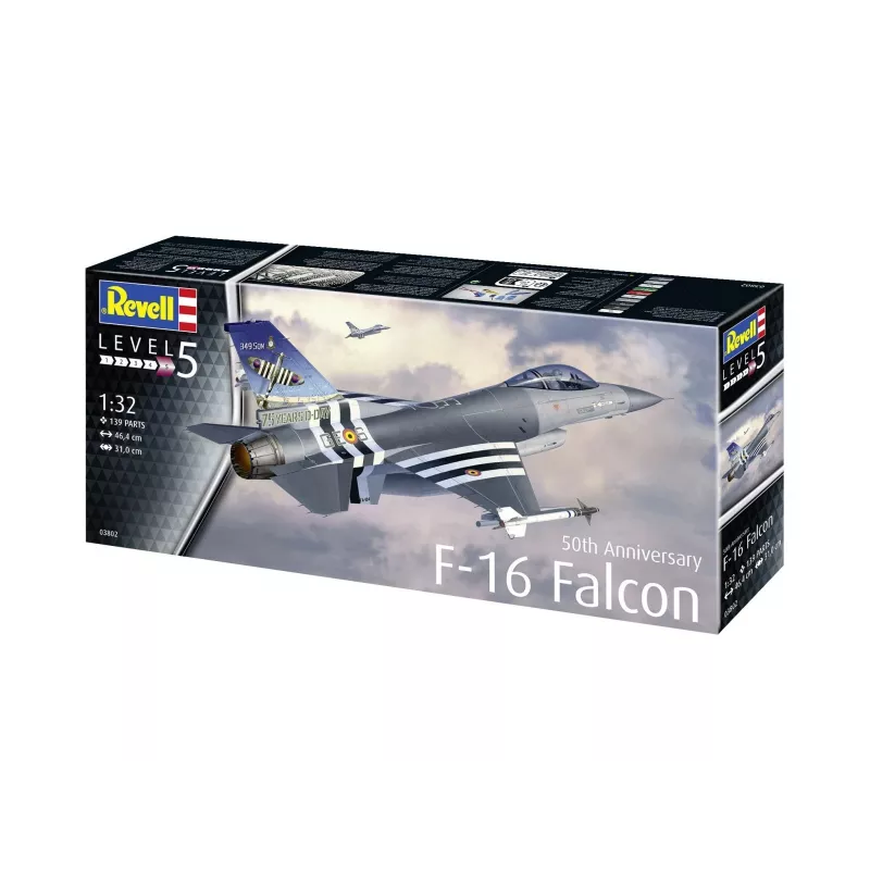 Plastový model lietadla REVELL F-16 Falcon 50th Anniversary stavebnica 1:32