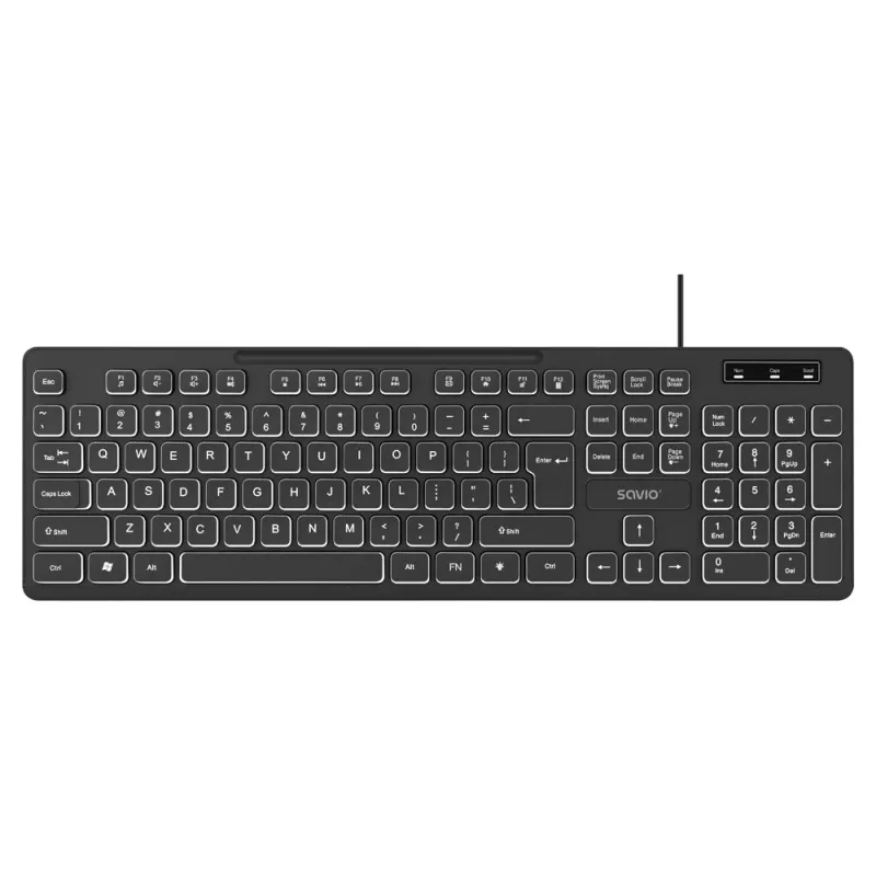 Savio KB-04 klávesnica Home/Office USB QWERTY UK International čierna