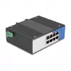 Gigabit Ethernet switch DELOCK 80163, 8-portový RJ45 priemyselný switch, unmanaged, kovové puzdro