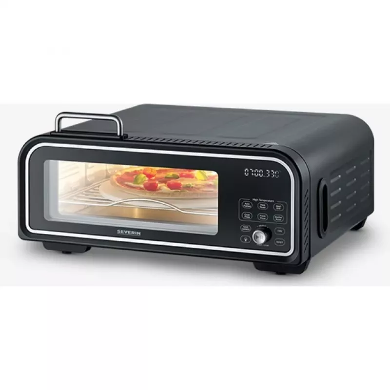 Automat na pečenie pizze Severin PG 8575 2000 W čierny 1 pizza digitálny časovač
