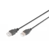 Digitus - USB predlžovací kábel - USB Type-A, 4-pin (M) - USB Type-A, 4-pin (W) - 3,0 m (USB / USB2.0) - čierny (AK-300202-030-S)