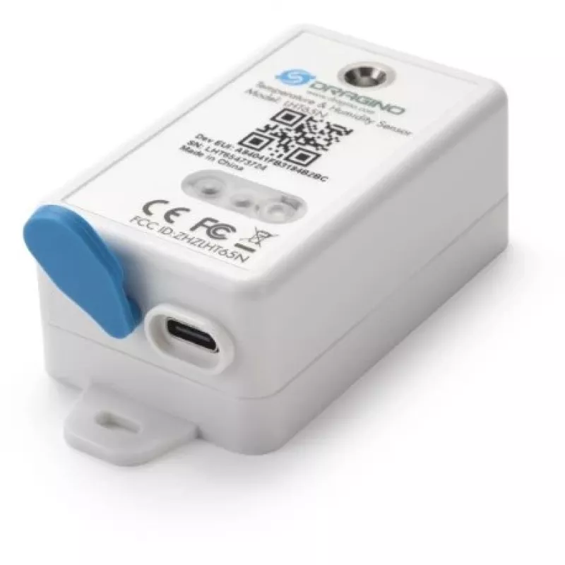 DRAGINO LoRaWAN teplotný & vlhkostný senzor LHT65S-EU868-E3 — LoRaWAN EU868 environmentálny senzor