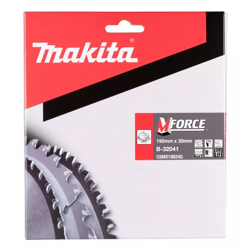 MAKITA KOTÚČOVÁ PÍLA 190x30x24Z M-FORCE DREVO
