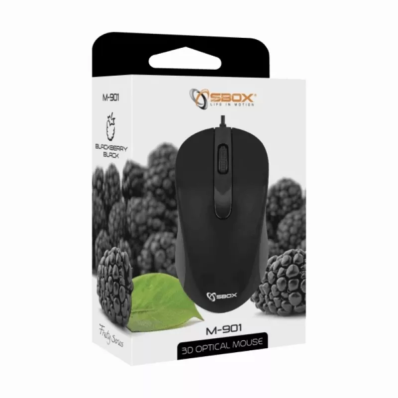 Sbox M-901 optická myš čierna