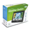 Hygrometer teplomer GreenBlue GB540 — interiérový 0–50°C / exteriérový -20–65°C, DCF hodiny, vonkajší senzor 60 m, čierny